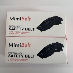 2 Black MimiBelt Pregnancy Safety Belt